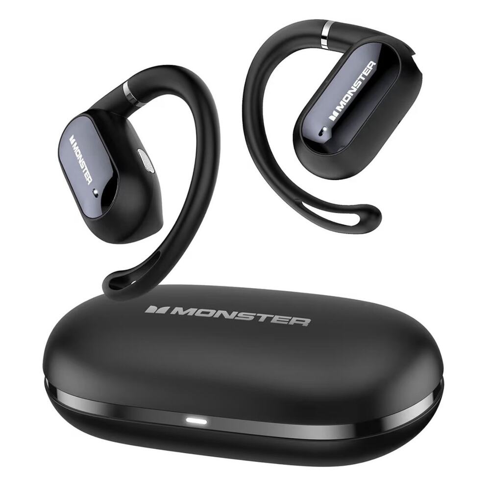 Monster AC322 Open Ear Bluetooth Headphones Wireless Earhook 36H IPX5